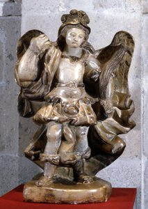Estátua de São Miguel (alabastro) de Mexican School