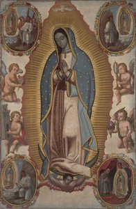 Virgem de Guadalupe, c.1700 (óleo sobre tela) de Mexican School