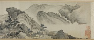 Habitações Reclusas nas Montanhas de outono de Mi Wanzhong
