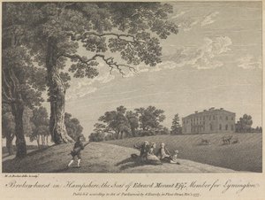 Broken-hurst in Hampshire, The Seat of Edward Morant, Esquire, Member for Lymington (publicado por G. Kearsly); página 43 (Volume Um)