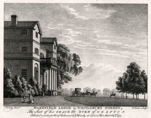 Wakefield Lodge em Whitlebury Forest, Northamptonshire, 1774 de Michael Angelo Rooker