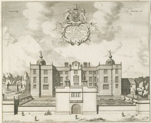 Beaudesert Hall and Park: gravura em placa de cobre, nd [1653-1686] de Michael Burghers