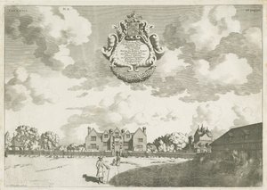 Bentley Hall: gravação em chapa de cobre, [1686] (imprimir) de Michael Burghers