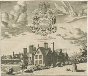 Blithfield Hall: gravura, nd [1686] (imprimir) de Michael Burghers
