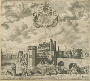 Castelo de Caverswall: gravação em chapa de cobre, nd [1653-1686] (imprimir) de Michael Burghers
