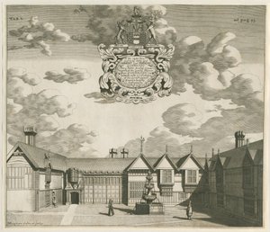 Chartley Manor House: gravura, nd [1653-1686] (imprimir) de Michael Burghers