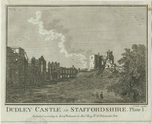 Dudley Castle: gravura em placa de cobre, nd [1653-1686] de Michael Burghers