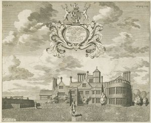 Fisherwick Hall: gravação em chapa de cobre, nd [1653-1686] (imprimir) de Michael Burghers