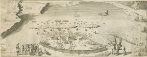High Offley - Shebben Pool: gravura, nd [1653-1686] (imprimir) de Michael Burghers