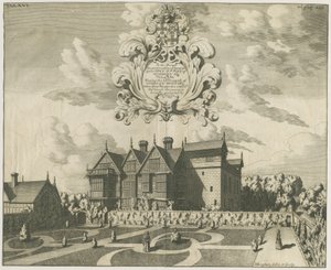 Madeley Manor House: gravura, nd [c 1686] (imprimir) de Michael Burghers