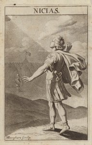 Nicias, político ateniense e general da guerra do Peloponeso de Michael Burghers