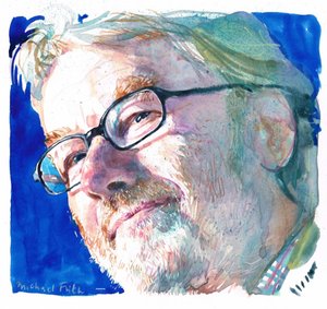 Iain Banks (aguarela)