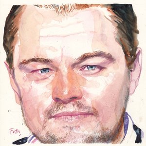 Leonardo DiCaprio, 2016 (aguarela) de Michael Frith