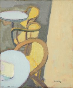 Café Table Top, 2017 (óleo sobre linho)