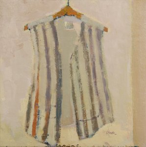 Colete de seda italiana, 2017 (óleo sobre linho) de Michael G. Clark