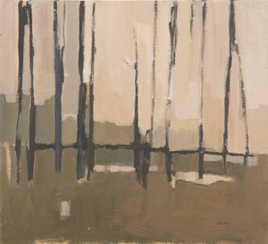 Jardins des Tuileries, 2017 (óleo sobre linho) de Michael G. Clark
