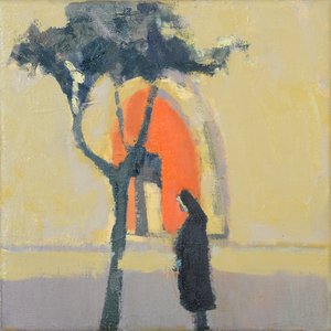 A Igreja de Puymirol (óleo sobre linho)