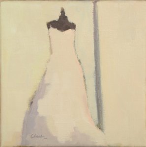 Vestido de noiva, 2017 (óleo sobre linho) de Michael G. Clark