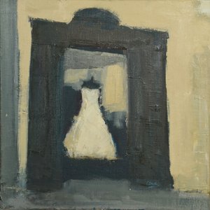 Vestido de noiva Turim, 2017 (óleo sobre linho)