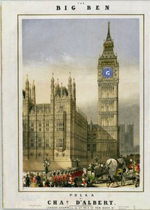Big Ben Polka, pub de música. por Hanhart, c.1862
