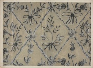 Muro decorado à mão livre, c. 1939.