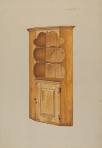 Corner Cupboard, c. 1938. de Michael Riccitelli