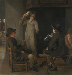 Uma sala de estalagem de Michael Sweerts