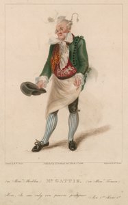 Sr. Gattie como Monsieur Morbleu em Monsieur Tonson