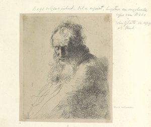 Busto van een oude homem conheceu Baard Coleção de oitenta e cinco gravuras originais (título da série) de Michael Willmann (attributed to)