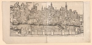 Crônica de Nuremberg: Vista Topográfica de Basileia, Suíça