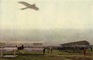 Pilotos militares alemães com seus aviões (litho colorido) de Michael Zeno Diemer