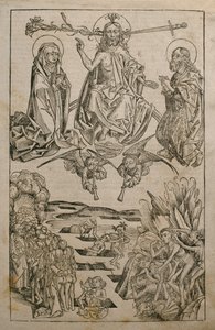 O último julgamento, ilustração do &39;Liber Chronicarum&39; por Hartmann Schedel (1440-1514), publicado em Nuremberg, 1493