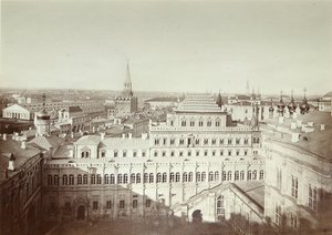 Fachada do Palácio Terem no Kremlin de Moscou. Albumina Foto de Michail Michailoich Panov (1836-1894) de Michail Michailovich Panov