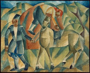 Homem com cavalo de Michail Wassiljewitsch le Dantju