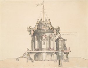 Projeto para um Pavilhão Chinês, s.d.. de Michel Barthelemy Hazon