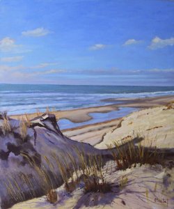 As dunas da costa atlântica (óleo sobre tela) de Michel Bultet