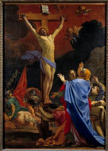 Cristo na cruz. Pintura de Michel Dorigny (1617-1665)