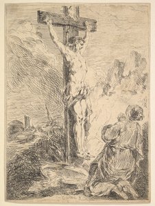 Maria Madalena orando ao pé da cruz, 1720-83.