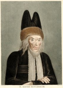 Retrato de David Sintzheim 1745-1812, 1800s.