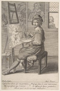 Pintor em um cavalete, 1620-67.