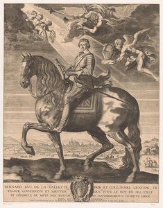 Retrato equestre de Bernard de Foix de la Valette, Duque de Epernon de Michel Lasne