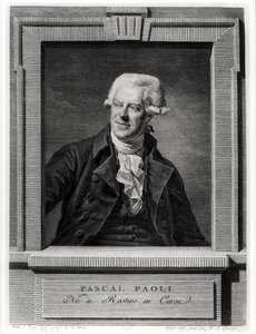Retrato de Pascal Paoli, gravado por Benoit Louis Henriquez (1732-1806) 1793 de Michel Martin Drolling