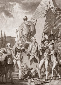 Michel Picquenot (1747-1814). Alegorias de Filosofia e Patriotismo, vencedores sobre o demónio dos preconceitos - Philosophy et le Patriotisme vainqueurs du demon des Prejudices - de Michel Picquenot (1747-1814). de Michel Picquenot