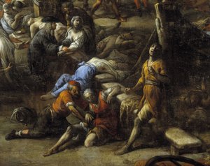 Vista do Cours (de Marselha) durante a praga de 1720 (óleo sobre tela) de Michel Serre