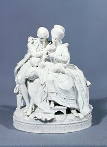 Os pais felizes, Meissen, c.1770 (porcelana)