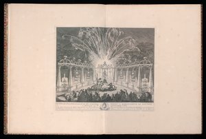 Projeto da Iluminação e Fogos de Artifício dedicados a Sua Graça o Delfim em Meudon, 3 de setembro de 1735 de Michel de Bonneval