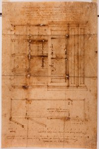 Desenho do armário de Michelangelo (after) Buonarroti