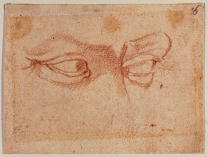 Estudo dos olhos de Michelangelo (after) Buonarroti