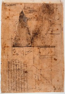 Estudos arquitectónicos autógrafos e fragmentos poéticos de Michelangelo Buonarroti