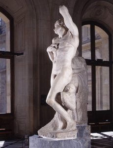 Em cativeiro, conhecido como O Escravo Moribundo de Michelangelo Buonarroti